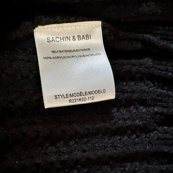 Sachin and Babi Landon Cardigan Womens Small Aztec Puff Bubble Sleeve - Picture 10 of 16